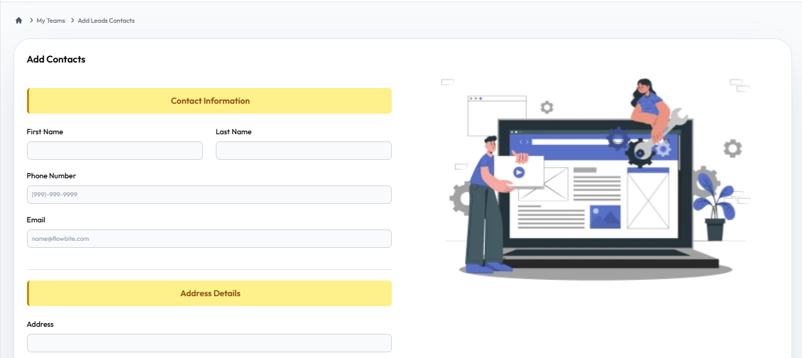 Leads Interface